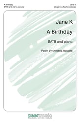 A Birthday SATB choral sheet music cover